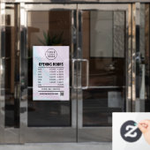 Zwischenklammern des Fensters Pastel Marble Openin Fensteraufkleber (Büro Tür)