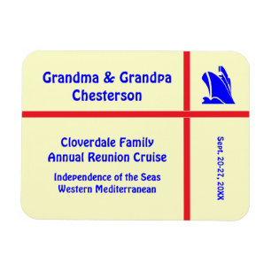 Zwischenlagen-Schiffs-Gelb Stateroom Magnet
