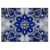 Zwischenplatine mit blauweißem Farbdesign Schneidebrett (Vorderseite)