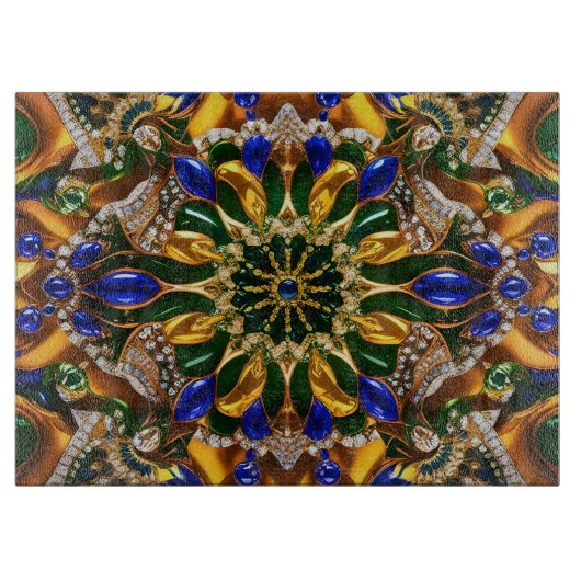 Zwischenplatine mit brasilianischem Farbdesign Schneidebrett (Vorderseite)