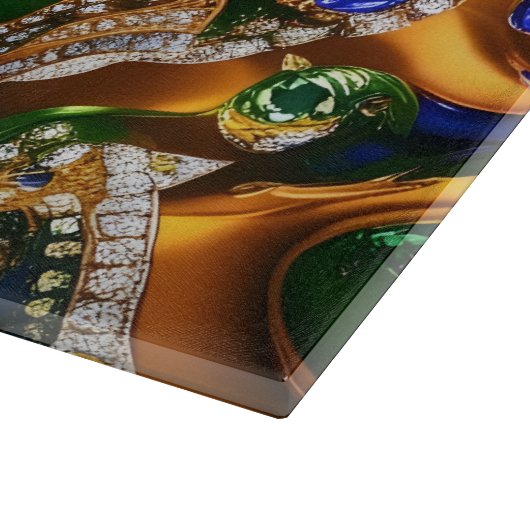 Zwischenplatine mit brasilianischem Farbdesign Schneidebrett (Ecke)