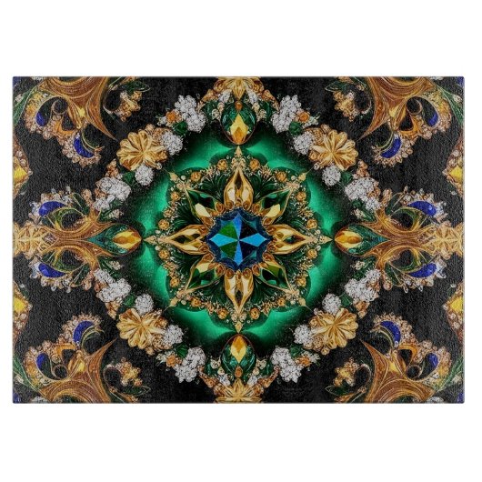 Zwischenplatine mit brasilianischem Farbdesign Schneidebrett (Vorderseite)