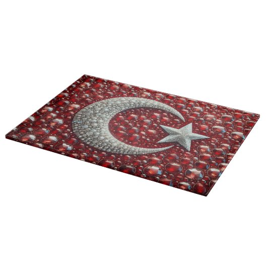 Zwischenplatine mit türkischer Farbgestaltung Schneidebrett (Ecke)