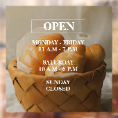 Zwischenräume für Bäckereien Fensteraufkleber (Blatt 2)