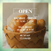 Zwischenräume für Bäckereien Fensteraufkleber (Blatt 3)