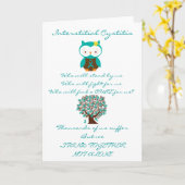 Zwischenräumliche Blasenkatarrh-Eule Karte (Gelbe Blume)