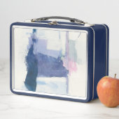 Zwischenspiel | abstrakt im Blau Metall Brotdose (Beispiel)