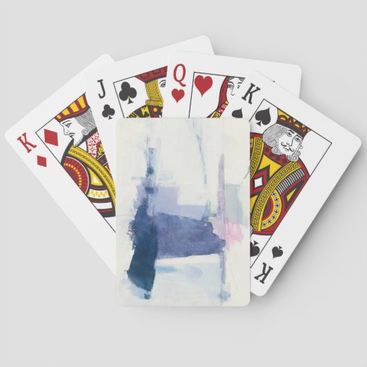 Zwischenspiel | abstrakt im Blau Spielkarten (Rückseite)