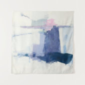 Zwischenspiel | abstrakt im Blau Wandteppich (Vorderseite)