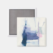 Zwischenspiel | blau Abstrakt Magnet (Vorderseite/Rückseite)