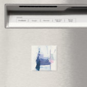 Zwischenspiel | blau Abstrakt Magnet (In Situ (Geschirrspüler))