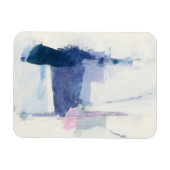 Zwischenspiel | blau Abstrakt Magnet (Horizontal)
