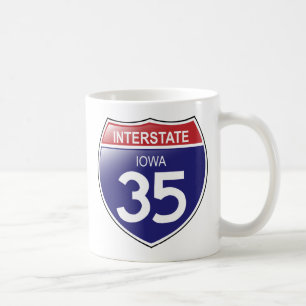 Zwischenstaat 35 in der Tasse Iowa