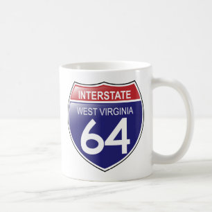 Zwischenstaat 64 in der Tasse West Virginia