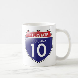 Zwischenstaatliche 10 in Louisiana-Tasse Kaffeetasse