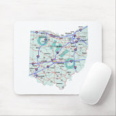 Zwischenstaatliche Karte Mousepad Ohios (Mit Mouse)