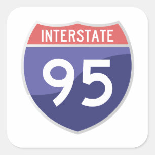 Zwischenstaatlicher 95 Aufkleber (I-95)