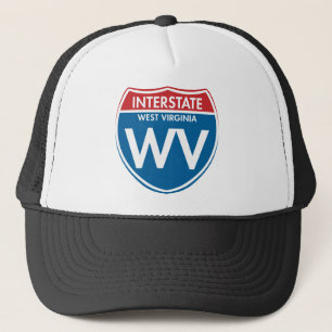 Zwischenstaatliches West Virginia WV Truckerkappe