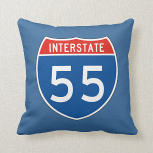 Zwischenstaatliches Zeichen 55 Kissen