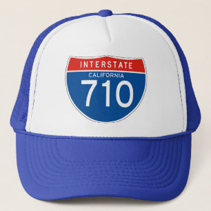 Zwischenstaatliches Zeichen 710 - Kalifornien Truckerkappe