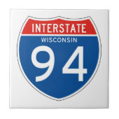 Zwischenstaatliches Zeichen 94 - Wisconsin Fliese (Vorderseite)
