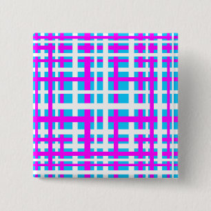 Zwischenverriegelung Streifen Weißrosa hellblau Button