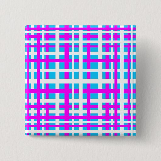 Zwischenverriegelung Streifen Weißrosa hellblau Button (Vorderseite)