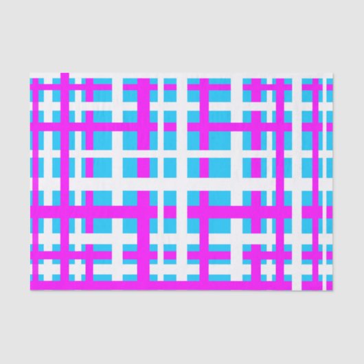 Zwischenverriegelung Streifen Weißrosa hellblau Seidenpapier (Vorderseite)