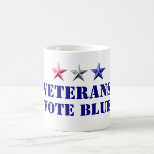 Zwischenwahlen 2026 Veteranen Wählen Blau Demokrat Kaffeetasse