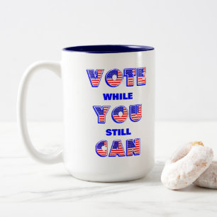 Zwischenwahlen 2026 Wählen Zweifarbige Tasse