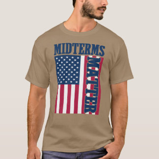 Zwischenwahlen wichtig Amerikanische Flagge Kunst T-Shirt