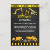 Zwischenwand im Bau Kinderdusche Begleitkarte (Vorderseite)