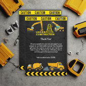 Zwischenwand im Bau Kinderdusche Dankeskarte