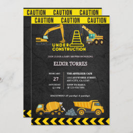 Zwischenwand im Bau Kinderdusche Einladung