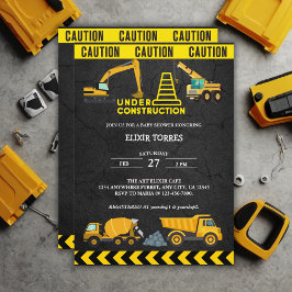 Zwischenwand im Bau Kinderdusche Einladung