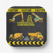 Zwischenwand im Bau Kinderdusche Pappteller (Vorderseite)