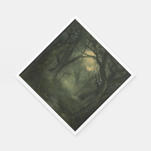 Zwisted Forest Halloween Serviette (Ecke)