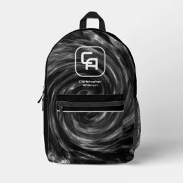 Zwisted Smoke Black Gray Bedruckter Rucksack