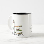 Zwitschernde Grillen Zweifarbige Tasse (Vorderseite Links)