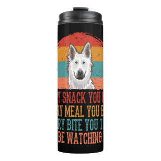 zwitserse witte herdershond thermosbecher