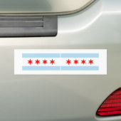 ZWO Chicago Flags Autoaufkleber (Auf Auto)