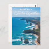 Zwölf Apostel der Great Ocean Road Air Aerial Postkarte (Vorne/Hinten)