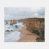 Zwölf Apostel, Great Ocean Road, Australien Fleecedecke (Vorderseite (Horizontal))