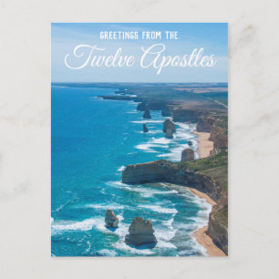 Zwölf Apostel Great Ocean Road Luft Luftaufnahme Postkarte