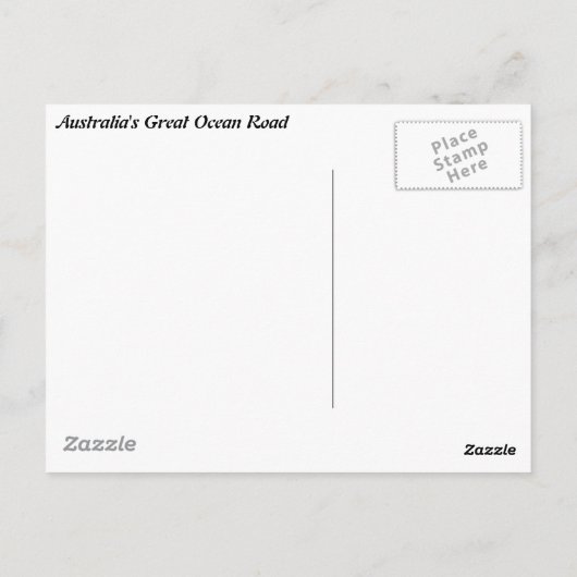 Zwölf Apostel Postkarte (Rückseite)