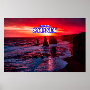 Zwölf Apostel Sydney - Australien Poster