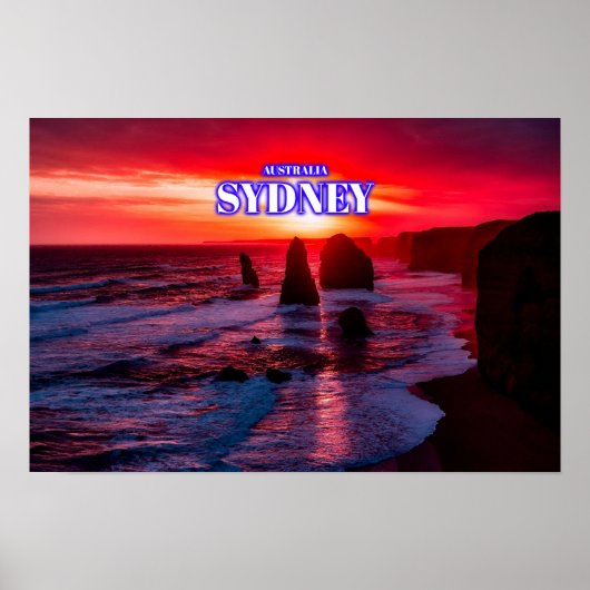 Zwölf Apostel Sydney - Australien Poster (Vorne)