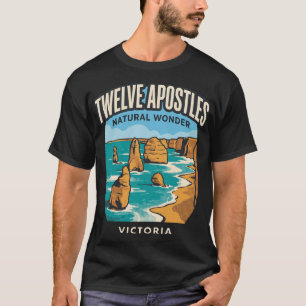 Zwölf Apostel Victoria Australien Vintage Reise T-Shirt