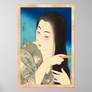 Zwölf Aspekte der Frauen, Haare kämmen Kotondo Poster