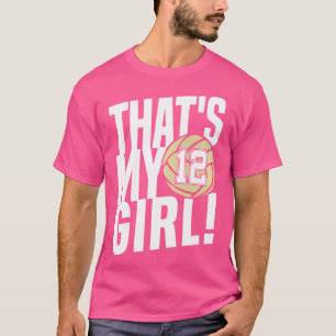 Zwölf, das ist mein Mädchen 12 Volleyball Mama Vat T-Shirt